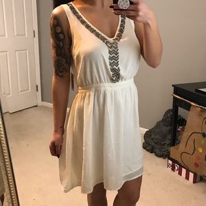 White Flowy Dress NWT